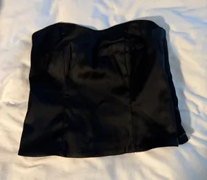 Abercrombie & Fitch Black Strapless Bustier Top thumbnail 1