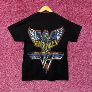 Van Halen Racing Black Graphic T-Shirt Small thumbnail 3