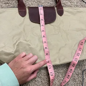 Sofft Nylon & Leather Shoulder Tote Bag Tan Khaki Purse thumbnail 10