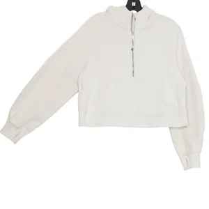 Lululemon Scuba Hoodie Oversized Half Zip Athleisure Minimalist Y2K Bone XS/S thumbnail 7