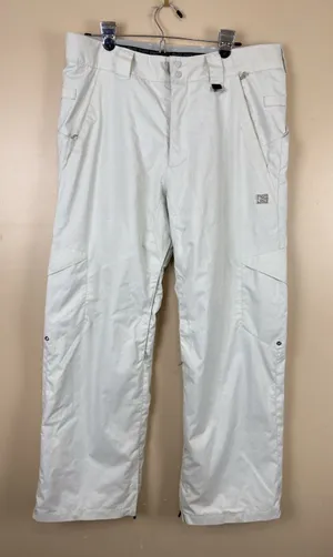 DC Women’s Exotek 5K Series 5000 Snow Pants Ski Snowboard Winter Gray Cream L thumbnail 1