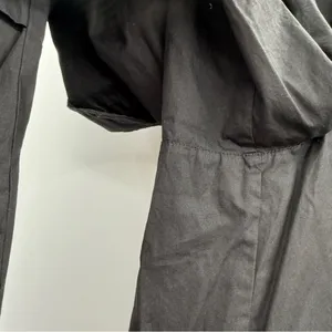 Favorite Daughter Black High Rise Cropped‎ Wide Leg Cargo Pants Sz L thumbnail 5