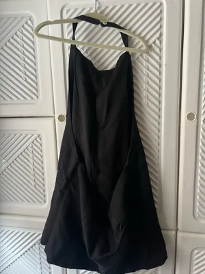 Boutique Black Halter Top with Silver Bows thumbnail 5