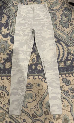 Lululemon Wunder Under White/Grey Camo Leggings 28” 6 thumbnail 1