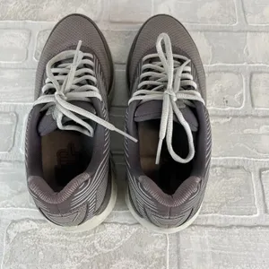 Brooks Addiction Walker Suede‎ Sneaker Shoes Womens 8 Shark Alloy Oyster Lace Up thumbnail 5