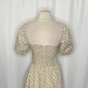 O.P.T.‎ One Pretty Time River Smocked Floral Midi Dress Puff Sleeves X-Small thumbnail 8