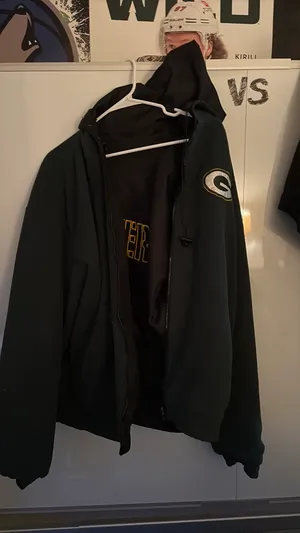 National Football League Team Apparel Vintage Green Bay packers bomber jack thumbnail 5