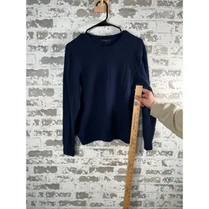 Quince | women cashmere navy blue crewneck sweater thumbnail 6