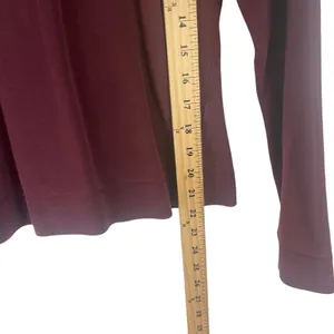 Patagonia Women's Size Small‎ Burgundy Red Long Sleeve Crewneck Sweater thumbnail 7