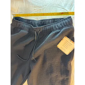 House of Mae Everyday Lounge Textured Joggers Black Relaxed Fit Large ST3038 thumbnail 3