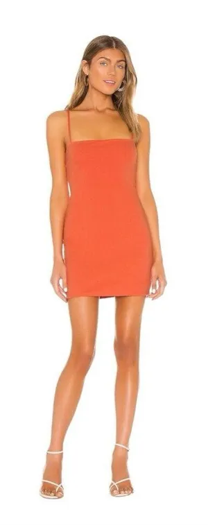 Lovers + Friends Olsen Mini Dress Coral Women Size Large Lined Sleeveless New‎ thumbnail 1
