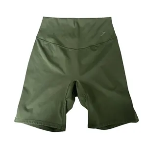 Ladies Gymshark Olive 8” High Rise Bicycle Shorts Size Small thumbnail 3