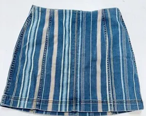 Striped Denim Skirt Multi thumbnail 1