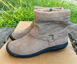 JBU Women's Westwood Waterproof Harness Slouchy Booties Taupe size 10 thumbnail 1