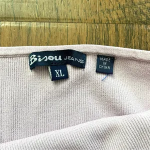 Bisou Bisou Jeans lavender knit tank top, size XL thumbnail 5