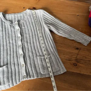 Vintage Y2K grey cardigan sweater Heather thumbnail 5