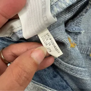 Abercrombie & Fitch boyfriend Jean Shorts size 26 100% cotton thumbnail 10