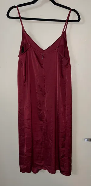 Forever 21 maroon slip dress thumbnail 2