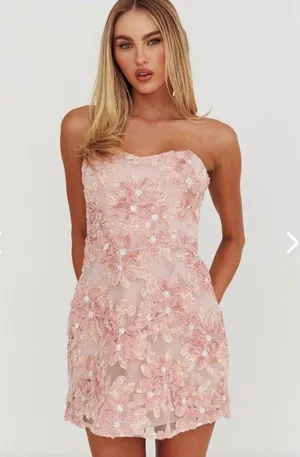 Selfie Leslie Pink Mini Dress thumbnail 1