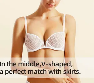 Demi Bra for Women-Unlined Bras with Underwire Woman’s Ultra-Thin Bra Balconette thumbnail 4