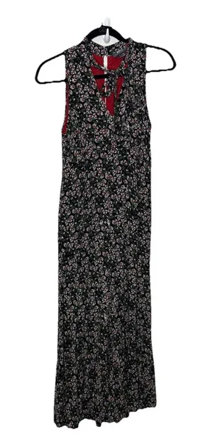Anthropologie Maeve Ansonia Jumpsuit Multi Floral Wide Leg Ruffle Womens US 4 thumbnail 1