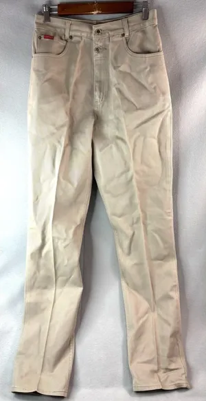 Lawman Western 29 11/12 High-Rise Women's Jeans in Light Beige thumbnail 1