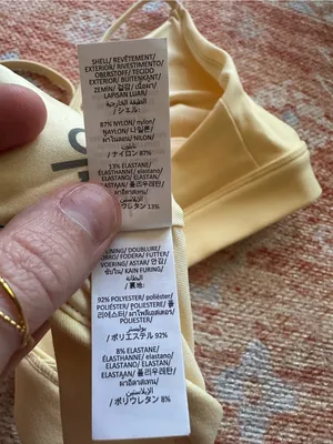 NWT alo yoga splendor bra candlelight yellow white size large sold out limited thumbnail 8
