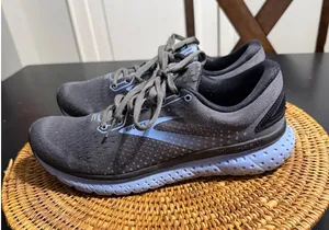 Brooks Glycerin 18 Womens Running Shoes Grey Light Blue Sneakers 1203171B044 thumbnail 1