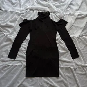 Missguided Cold Shoulder Ruffled Midi Dress thumbnail 6