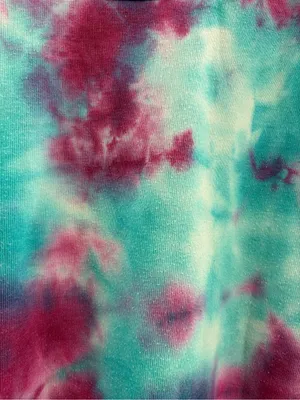 Aviator Nation AV Crewneck Sweatshirt Tie Dye Pullover Pink Blue size small thumbnail 4