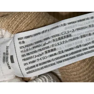 Abercrombie & Fitch Soft AF Tan White Striped Ribbed Sweater Mini Dress Womens S thumbnail 4