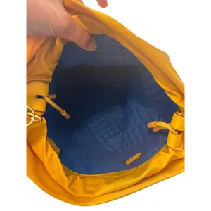 Tory‎ Burch Perry Nylon Bucket Bag Golden Crest Yellow Crossbody Belt Detail thumbnail 11