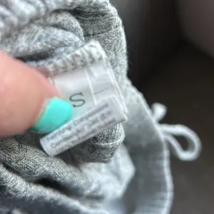 Gray ribbed lounge shorts thumbnail 4