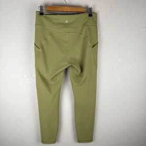 Lululemon Invigorate High-Rise Tight 25"‎ Size 10 Bronze Green Side Pockets thumbnail 3