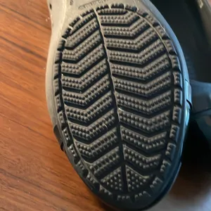 Crocs black ballet flats with shinny toes 8 wide thumbnail 8