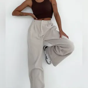 NEW Rumored Simon Pant | Cream Corduroy thumbnail 3