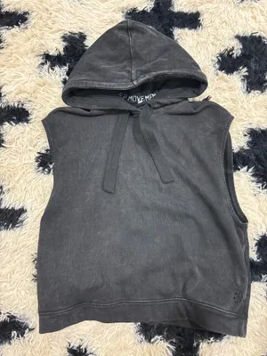 Free People Movement Sleeveless Hoodie Sweater Muscle Sweatshirt Women’s M thumbnail 1
