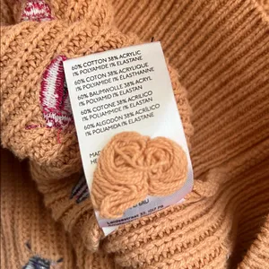 Anthropologie Maeve Elliana Beetle Bug Tan Sweater Medium Novelty thumbnail 7