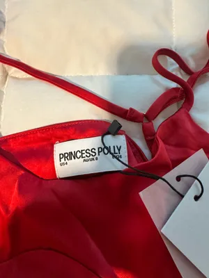 Princess Polly Red Satin Mini Dress thumbnail 2