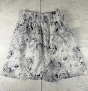 Lululemon Brisk‎ Stroll Skirt Gray White Marble Tie Dye Liner Shorts Womens 2 thumbnail 1