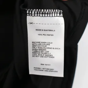 DSG Girls Movement Tee Pure Black Short Sleeve Athletic Top Size S 8-9 thumbnail 5