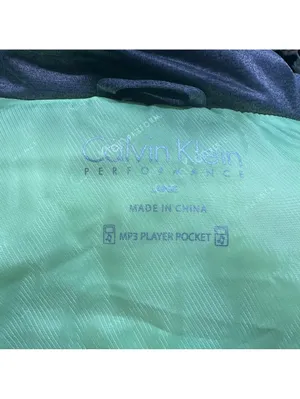 Calvin Klein Performance Gray Puffer Vest with Neon Green Lining – Size L thumbnail 12