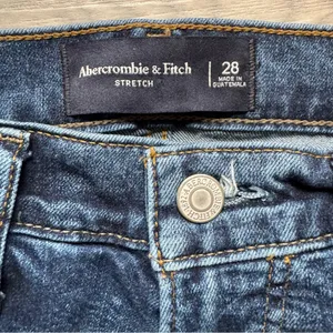 Abercrombie & Fitch Blue Bermuda Shorts Distressed Denim thumbnail 2