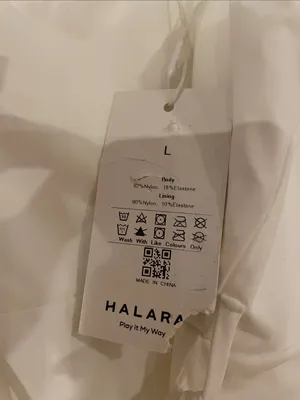 HALARA White Ruffle Wrap-Style Mini Dress thumbnail 3