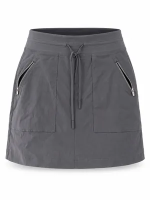 Athleta Trekkie Hiking Skort Gray Blue Built-In Shorts Women’s Size 4 thumbnail 2