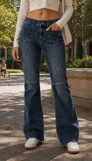 Revice NEW Low Rise Y2K Inspired Jeans Micro Pockets Festival‎ Academia 26 thumbnail 1