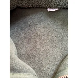 Women's Goumi Green Fleece Quarter-Zip Sweatshirt XS Sherpa Pockets thumbnail 10