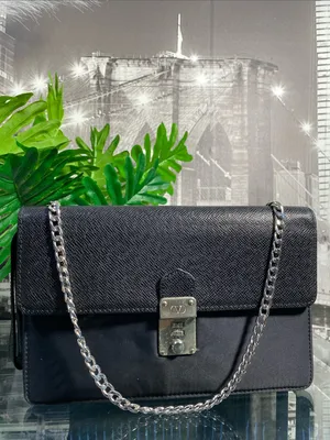 Authentic VALENTINO Black Leather and Nylon Bag thumbnail 3
