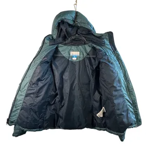 Columbia‎ Down Puffer Jacket Teal Blue Green Quilted Hooded Winter Coat Womens S thumbnail 8