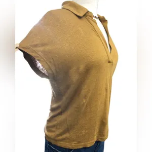 Banana Republic Women’s Linen Short Sleeve Polo | NWOT thumbnail 4